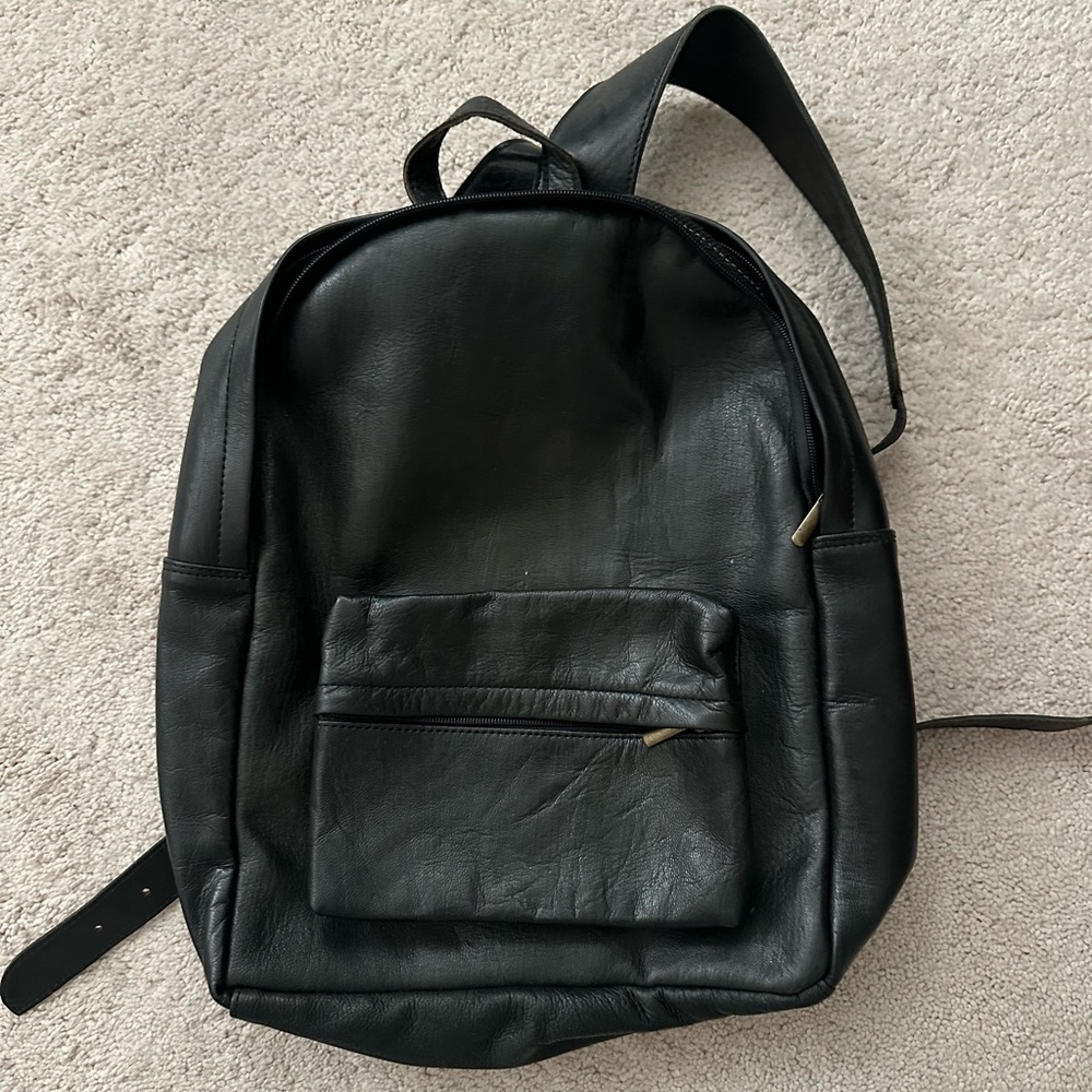 Genuine leather small backpack- please read discription